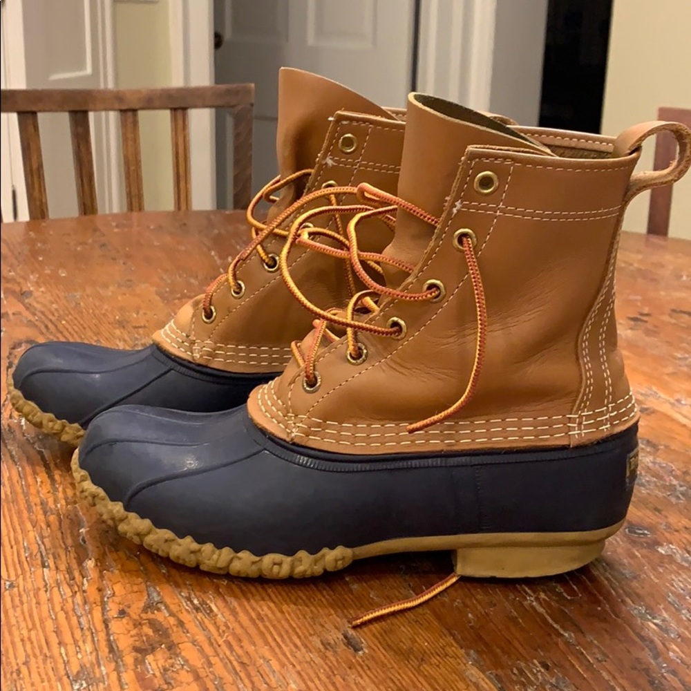 8” Bean Boots in good used condition